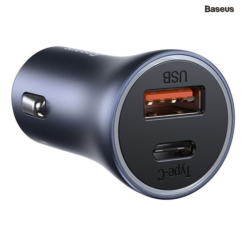 Tẩu sạc nhanh công suất dùng cho xe hơi Baseus Golden Contactor Pro  40W  [HÀNG CHÍNH HÃNG]