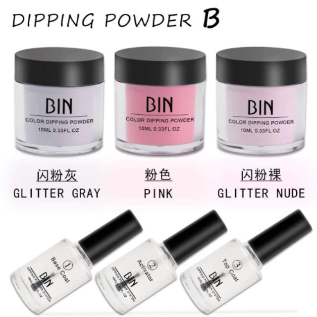 Sét Bột Nhúng Hiệu Bin Gồm Bộ 3 Và 3 Hũ Bột