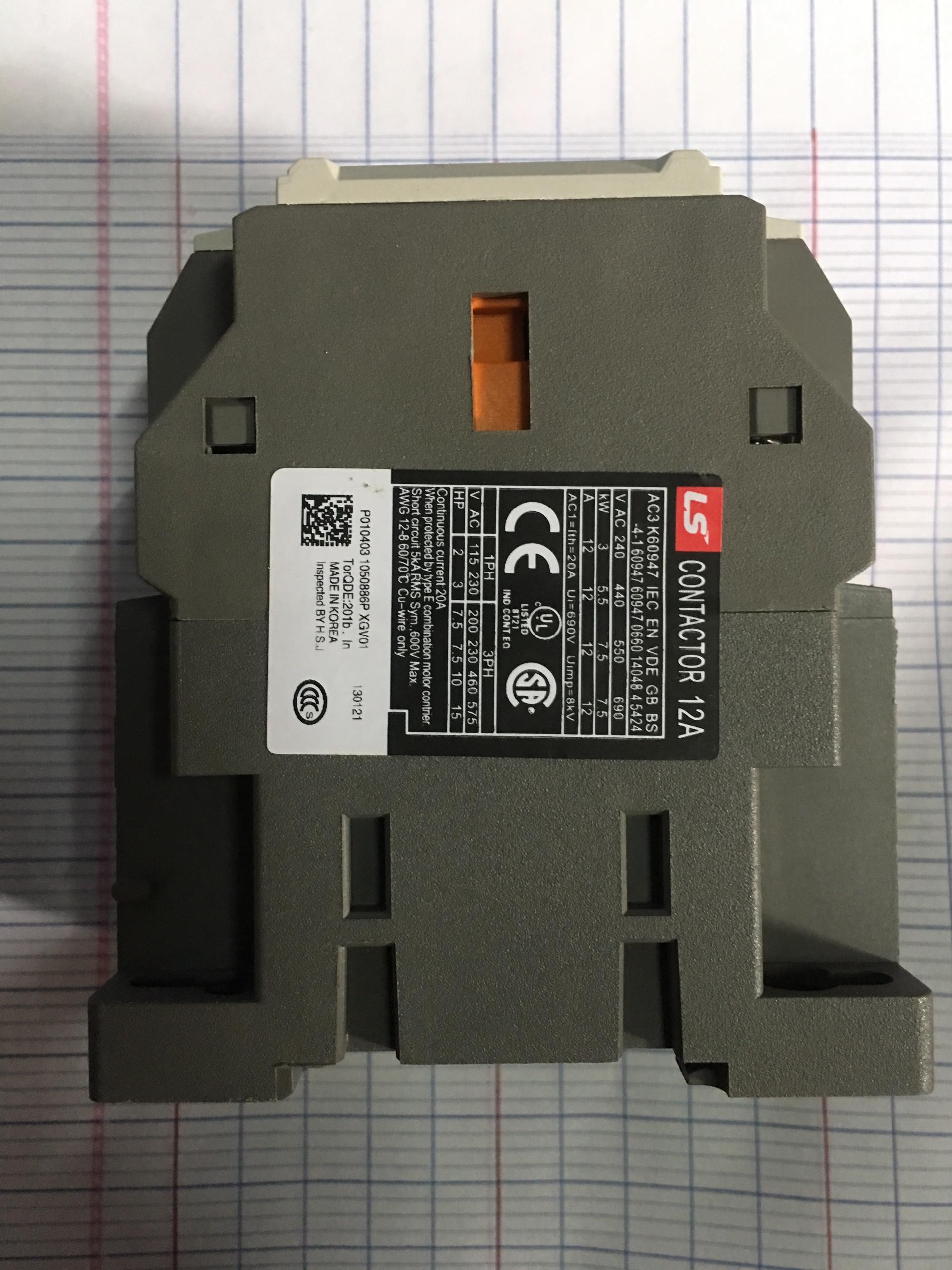 Khởi động từ MC 12A - coil 220V