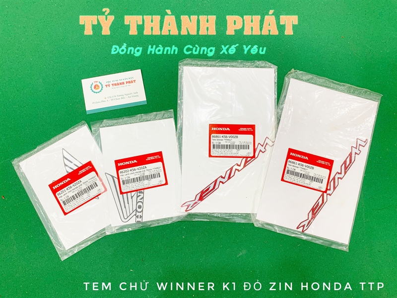 Tem chử Winner v1 ( K1 ) Đỏ ( miếng )