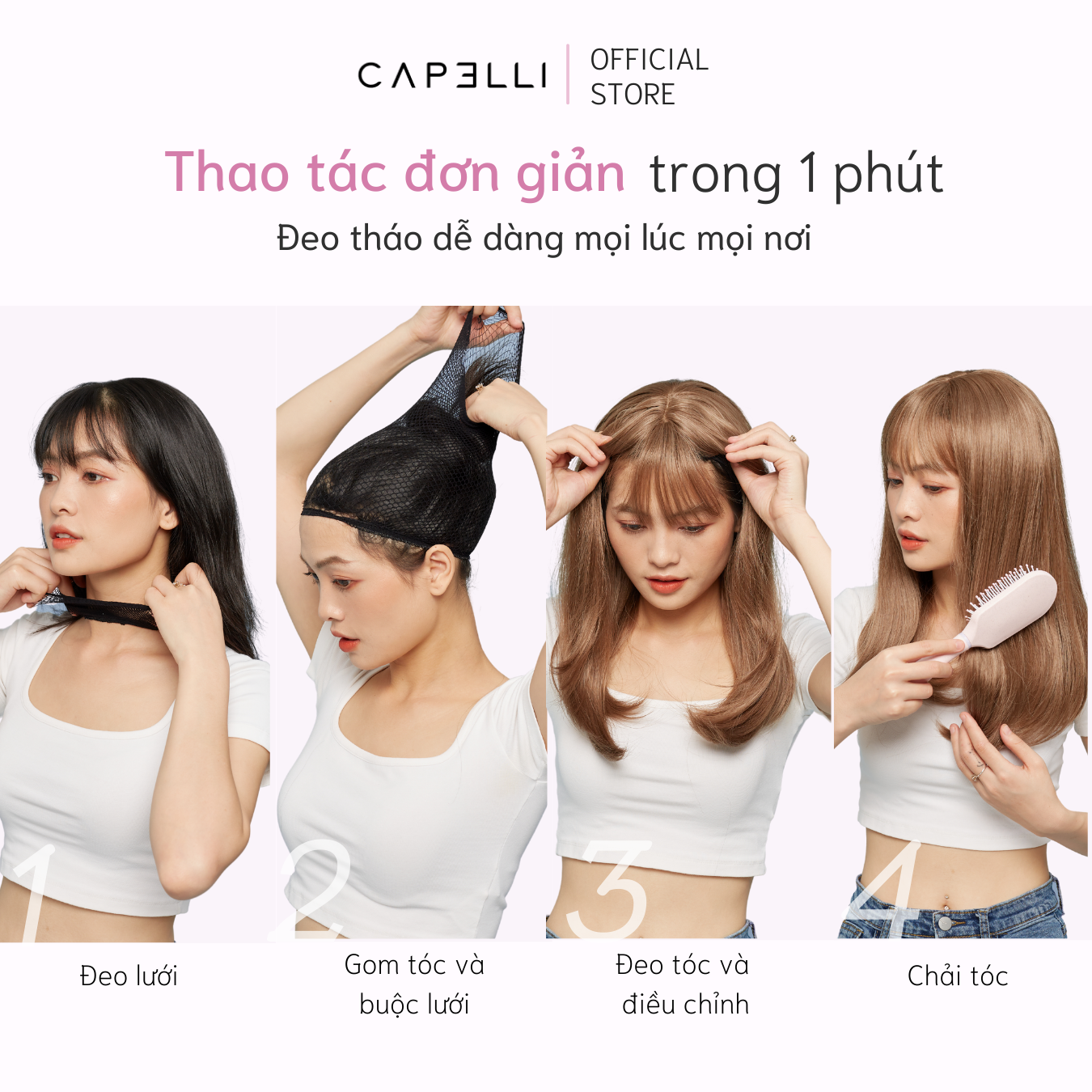 Tóc Cả Đầu CAPELLI Lucia Wig