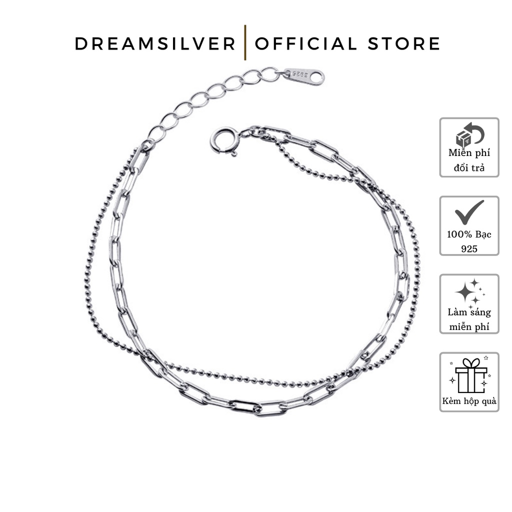Lắc Tay Bạc Dreamsilver Chain and Ball LT028