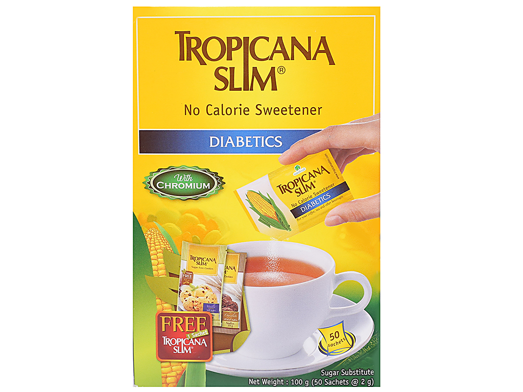 Đường ăn kiêng Tropicana Slim Diabetics hộp 100g