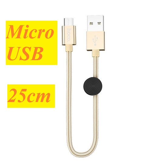 Dây cáp sạc nhanh và truyền dữ liệu cổng Micro USB 25 cm Hoco X35