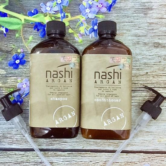 Nashi Argan Shampoo Conditioner 500ml Good Shampoo for Damaged Hair