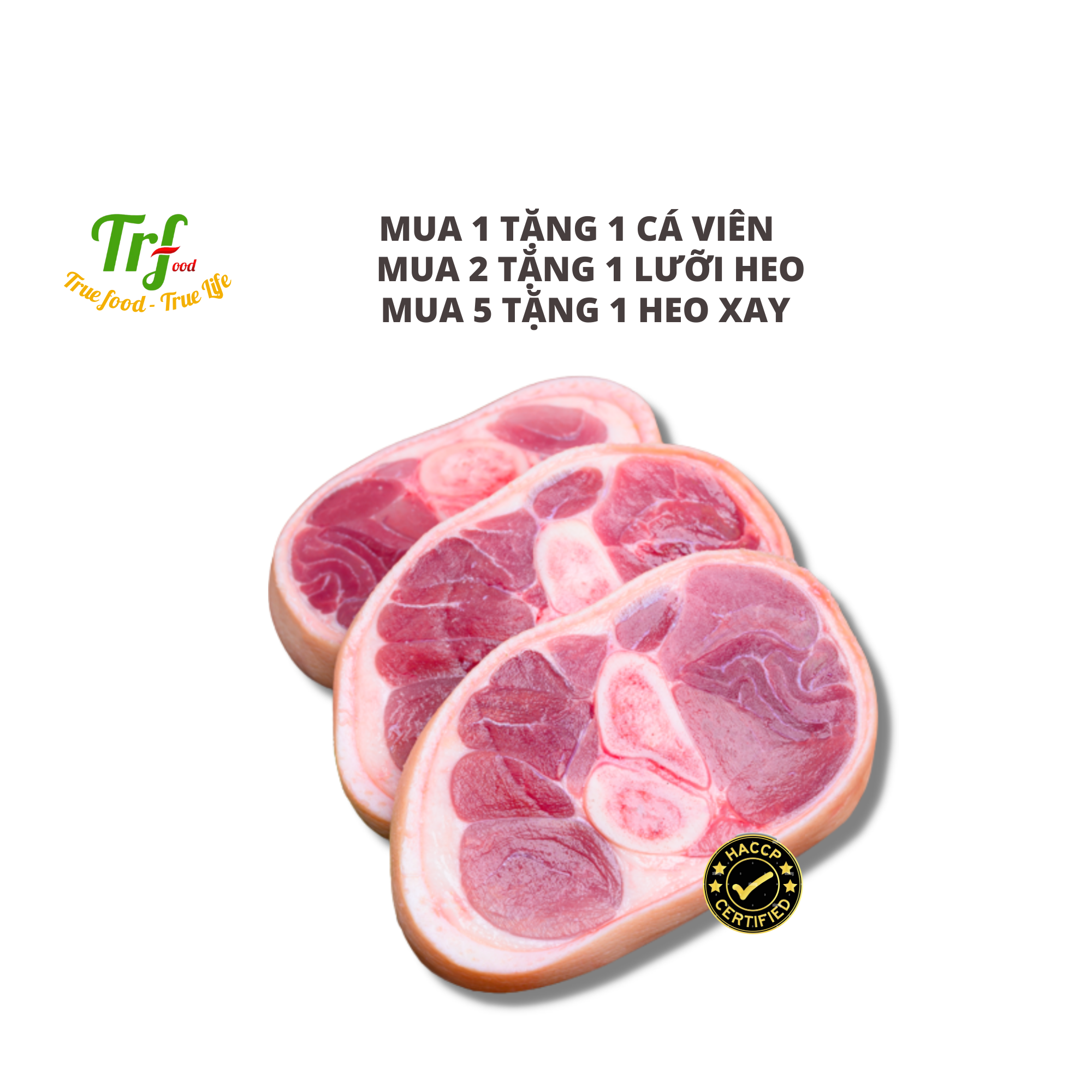 Khoanh giò (bắp giò heo) cắt sẵn nhập khẩu 500g [Giao hỏa tốc HN]