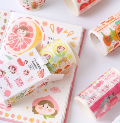 (chiết) băng dính trang trí washi tape *35cm