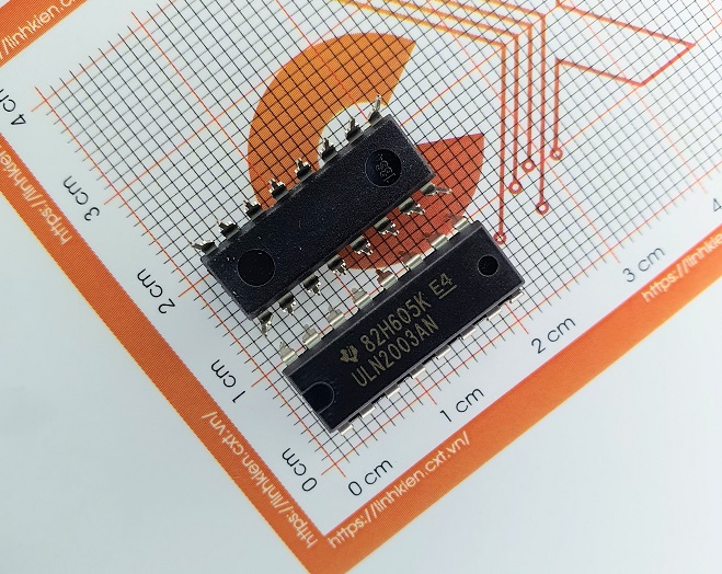 Uln2003an ic transistor darlington 50v 0.5a 16dip