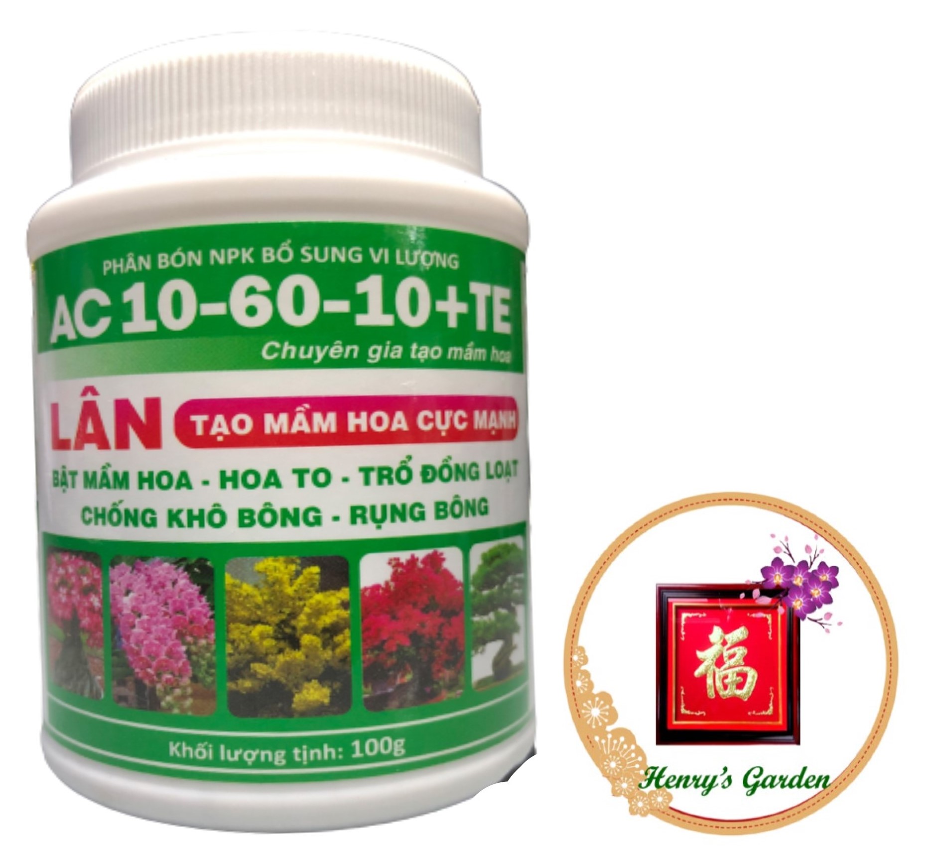 Phân bón siêu lân ac 10-60-10 + te - #021a# 100g