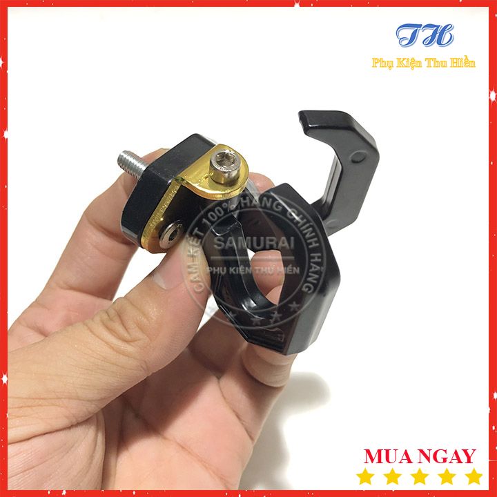 [HCM]Móc Treo Đồ Xe Máy Nhện 2 Móc Xoay 180 Độ