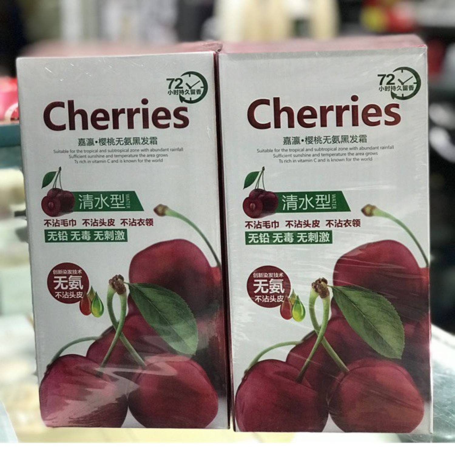 Nhuộm Đen Phủ Bạc Túi Cheries 500ml X 2