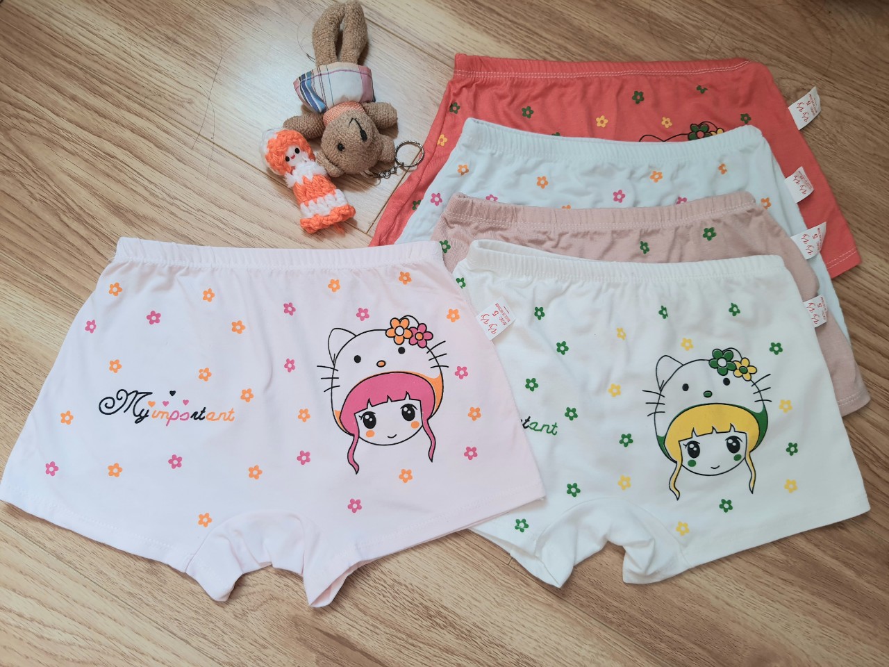 [HCM]Set 2 Quần chip đùi bé gái - cotton lụa mềm - mịn bé gái từ 06 - 45 kg - quần chip mặc đầm [Midu]- Hàng việt Nam xuất khẩu phù hợp cho bé