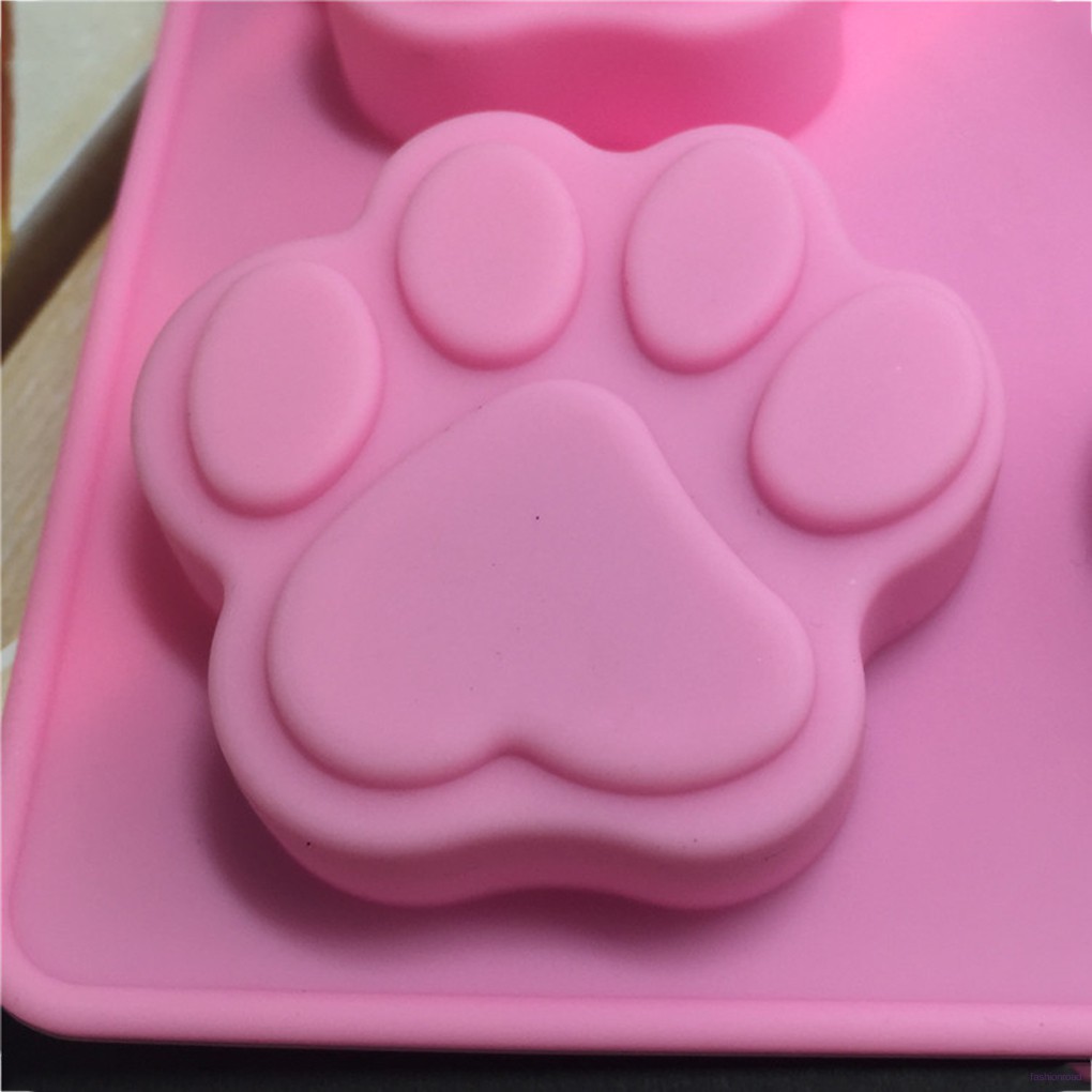 Khuôn silicon làm thạch rau câu, pudding, socola hình chân gấu/ chân mèo/ chân chó