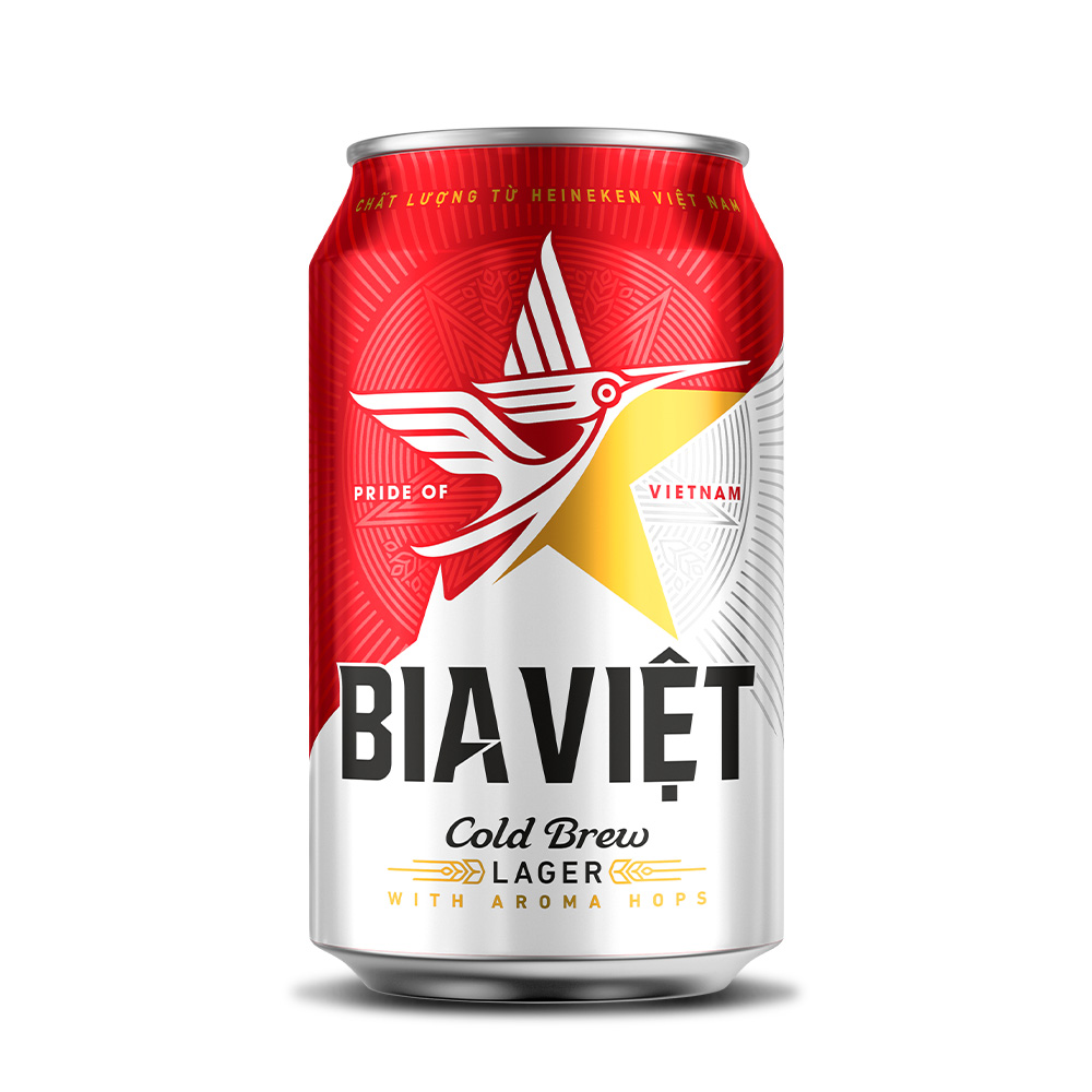 Thùng 12 lon Bia Việt 330ml/Lon