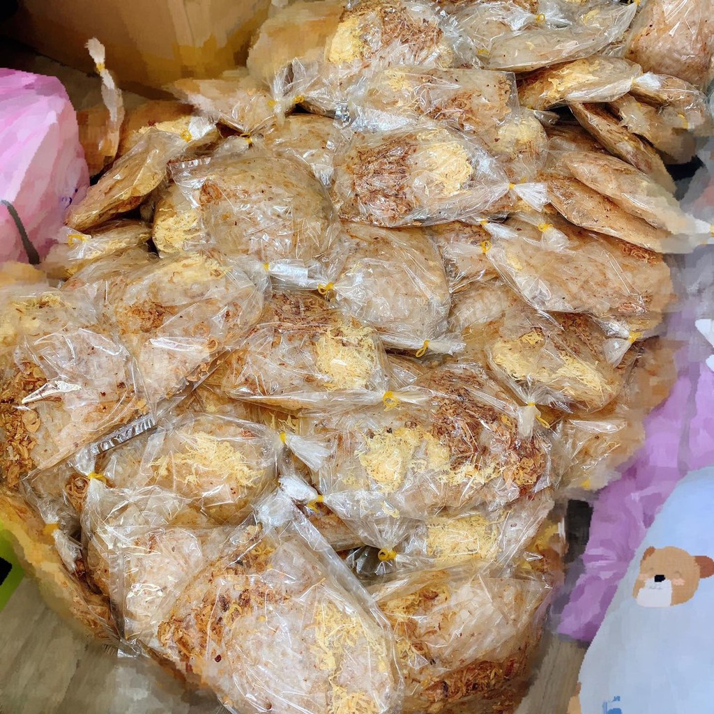 Bánh Tráng Xì Ke Chà Bông Hành Phi