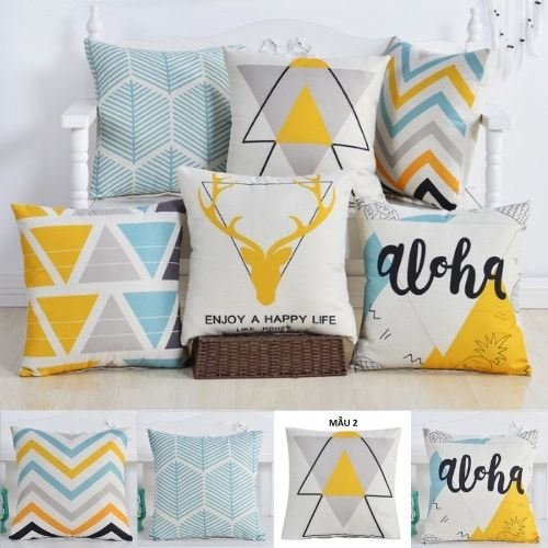 Gối Xanh Vàng Aloha