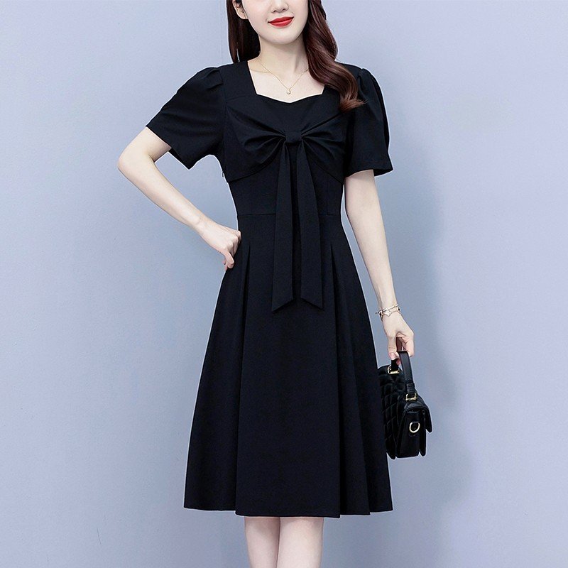 Đầm bigsize mập fashion đầm dự tiệc nơ ngực da0028