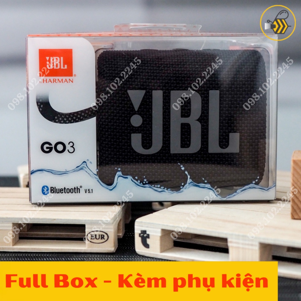Loa bluetooth mini, JBL Go 3 Fullbox new 100% + Bảo hành 3 tháng