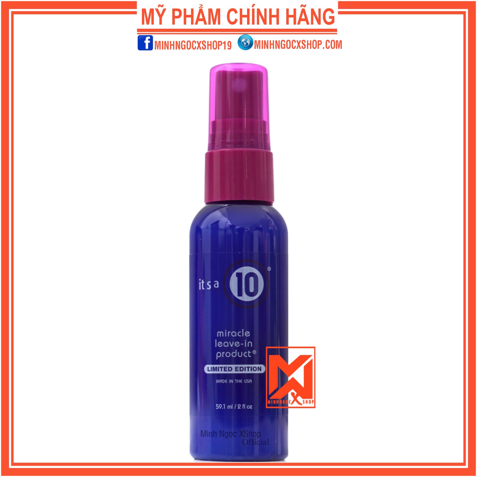 Xịt dưỡng tóc cao cấp it’s a 10 miracle leave in product 59.1ml