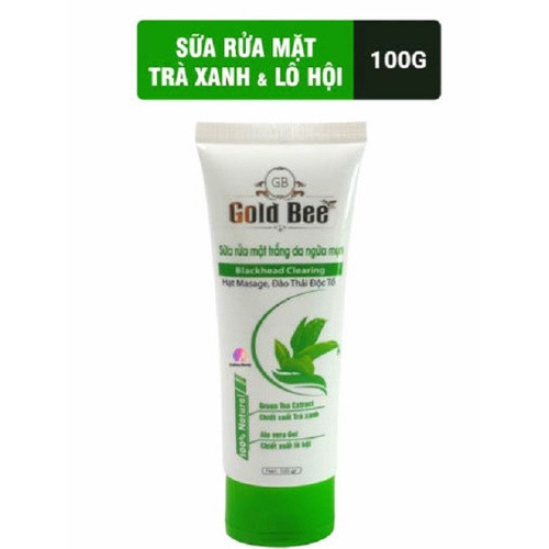 Sửa rửa mặt trà xanh Gold Bee 100gr