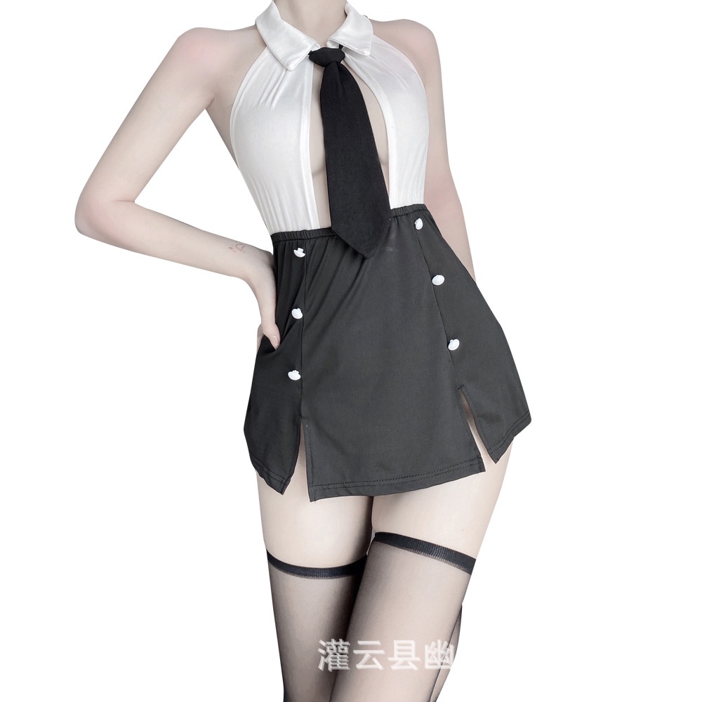 Váy Đầm Ngủ Cosplay Thư ký Gợi Cảm Kèm Cà Vạt Tk008