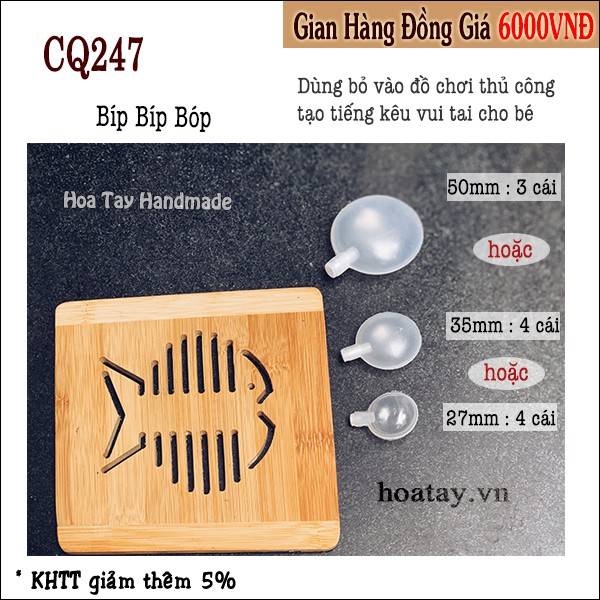 Bíp Bíp Bóp Tạo Tiếng Cho Thú Bông Handmade CQ247
