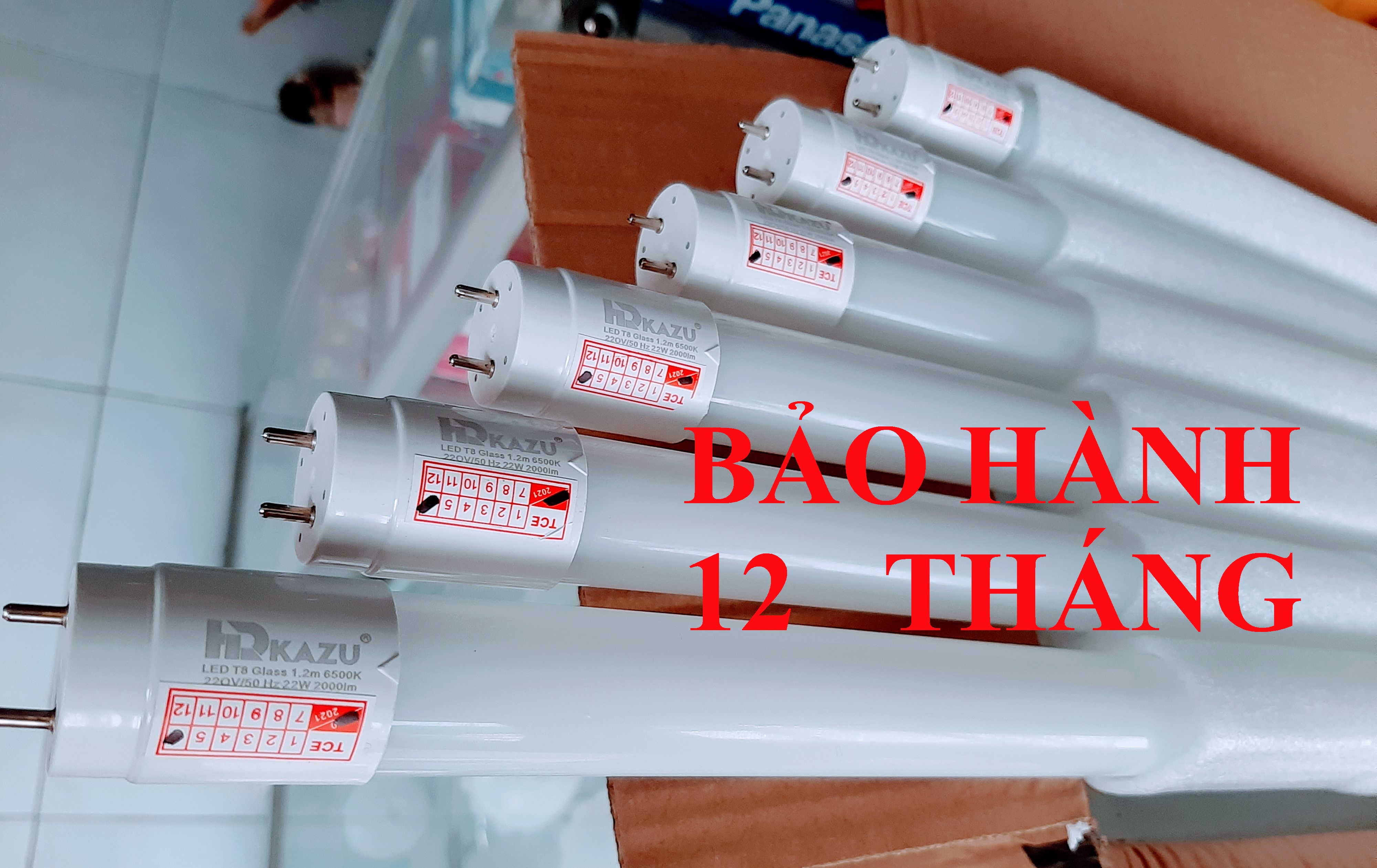 Bộ 5 bóng đèn led tuýp 1m2 22W ánh sáng trắng, bóng đèn led 1.2m.