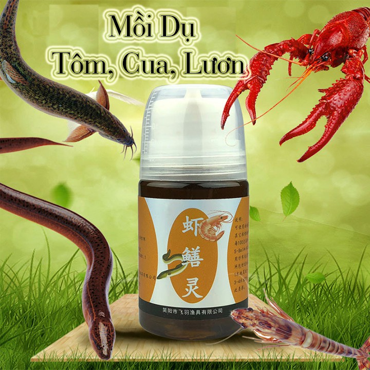 Mồi dụ tôm cua lươn siêu nhậy 50ml - mồi dụ lươn  (cam kết đổi trả trong 2 tuần đầu)