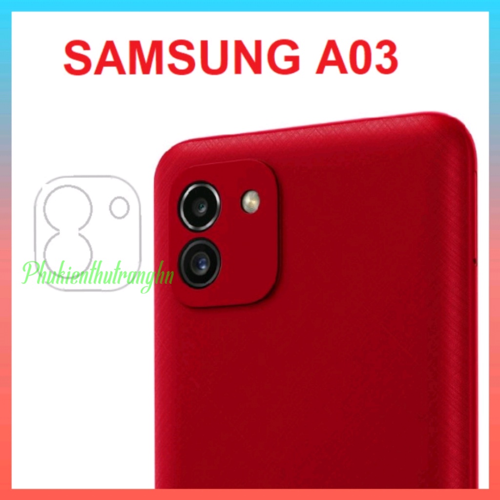 Dán cường lực nano bảo vệ camera Samsung A03 4g chống trầy xước bụi bẩn