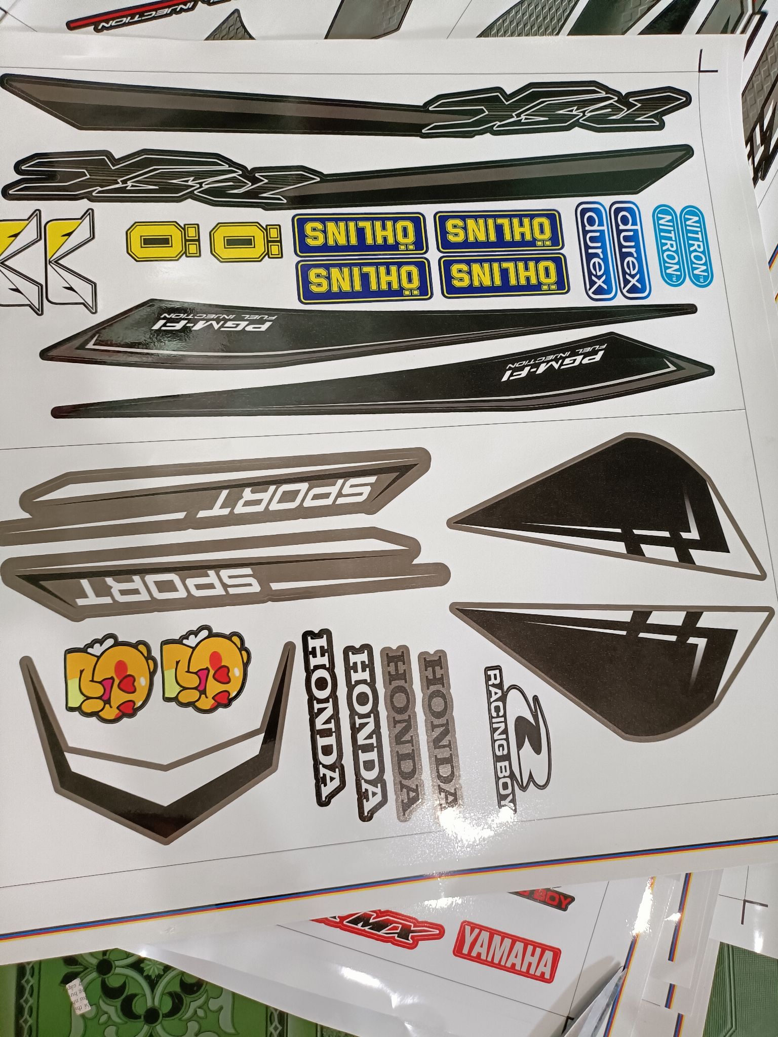 tem rời wave rsx fi 2020, decal 3 lớp