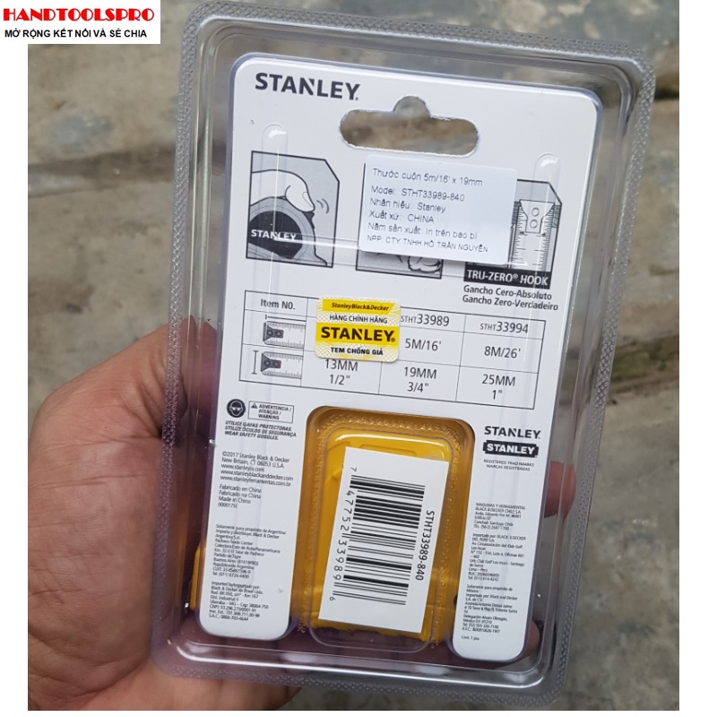 5m Thước cuốn thép Stanley 33-989 (STHT33989)