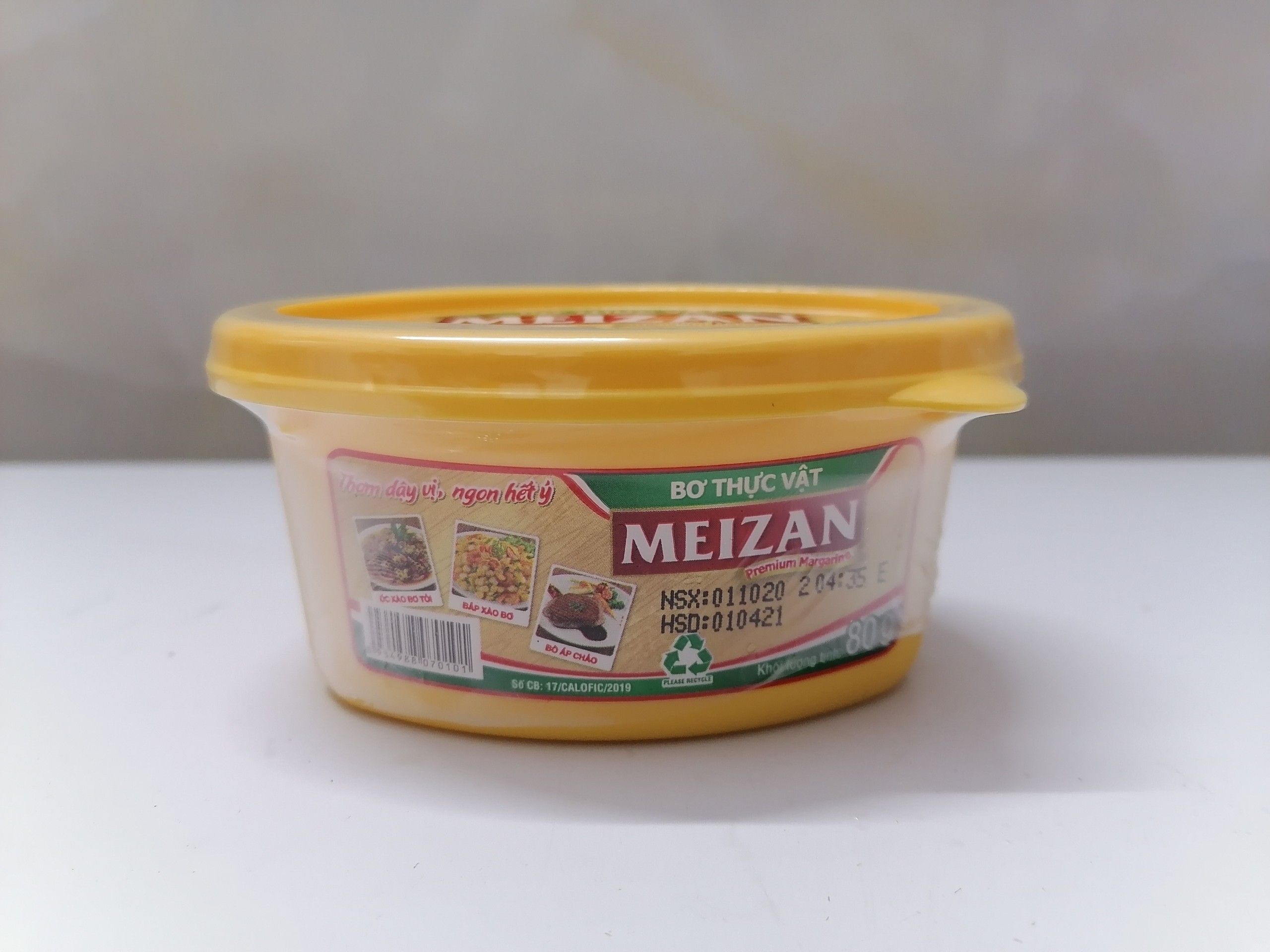 80g Hộp nhỏ Bơ thực vật MEIZAN Premium Margarine halal