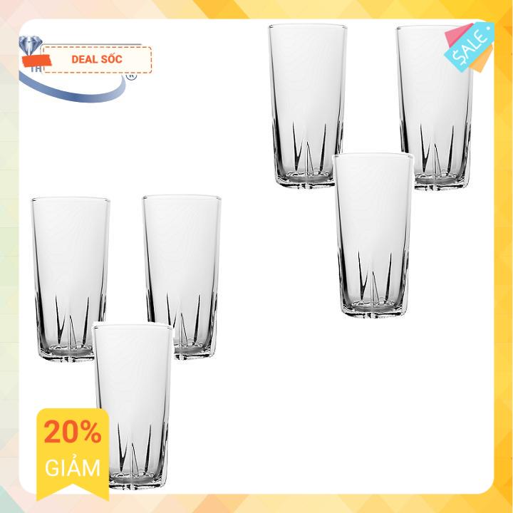Bộ 6 ly cốc thủy tinh uống cà phê 38k 295ml cẩm đạt