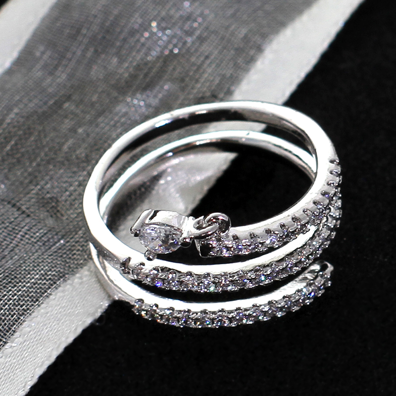 Nhẫn mạ Bạc cao cấp Tuesday Love MK373
