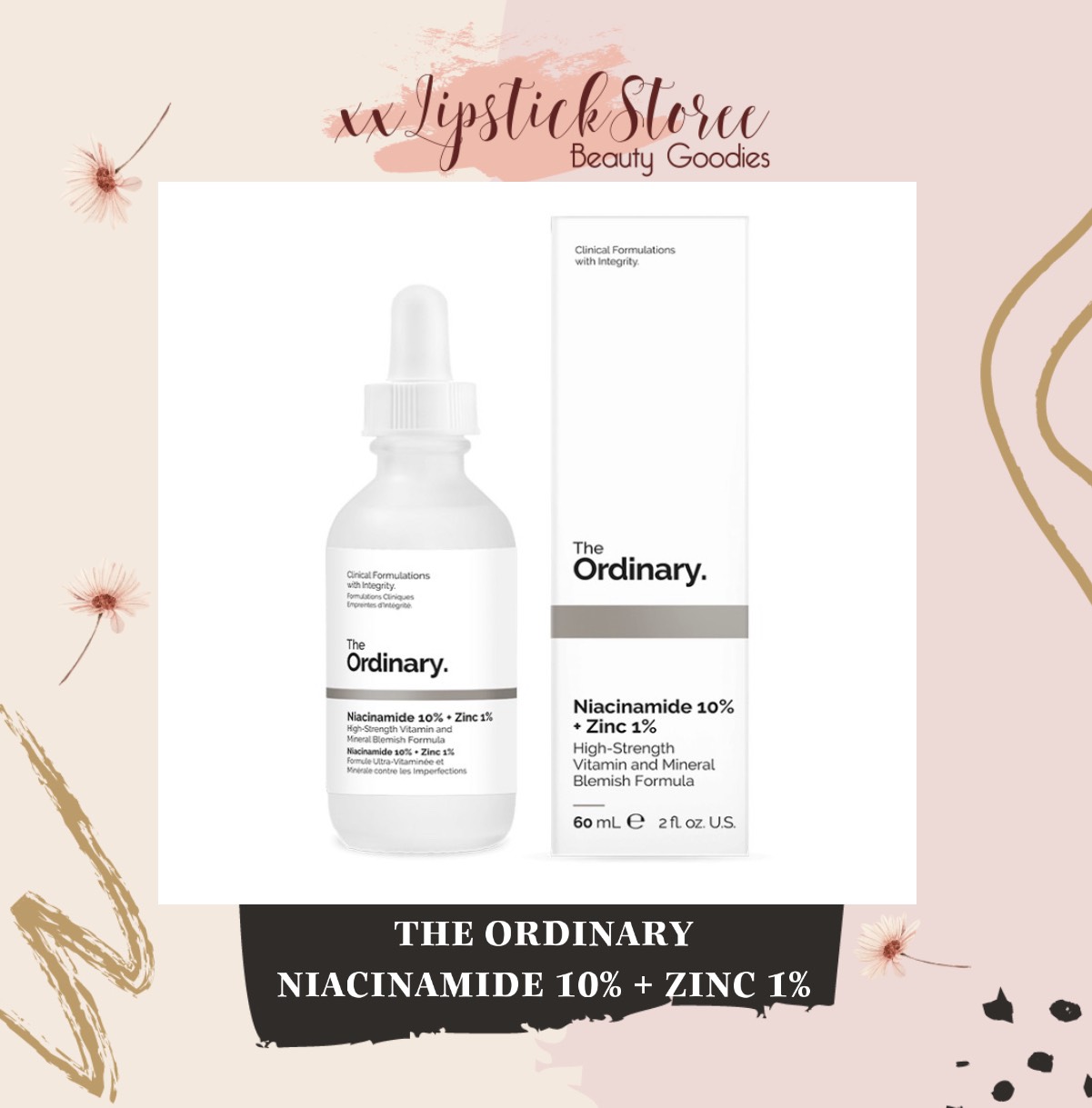 [HCM]Tinh chất  The Ordinary Niacinamide 10% + Zinc 1% Serum