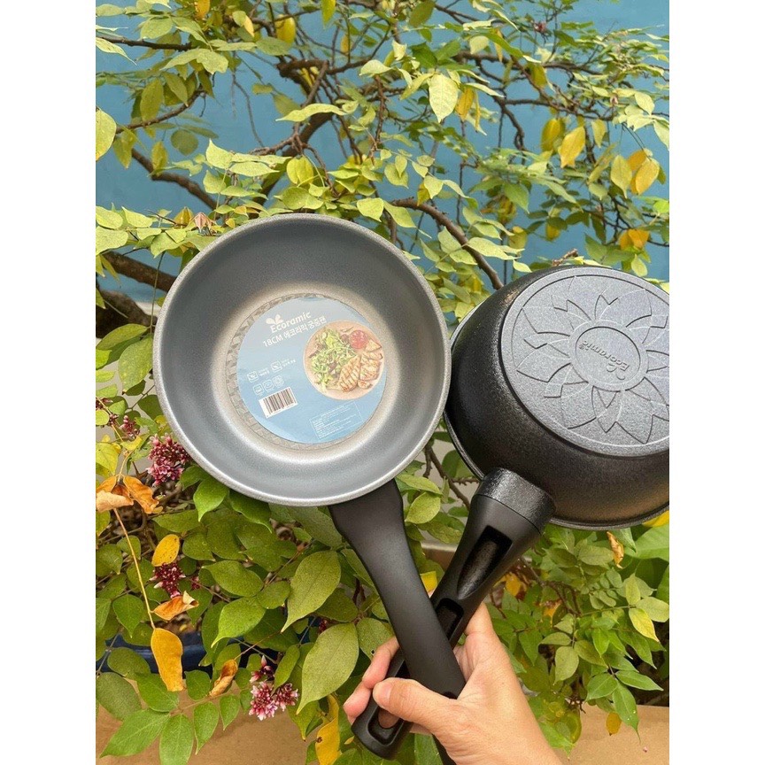 Chảo đúc 18cm không từ ecoramic