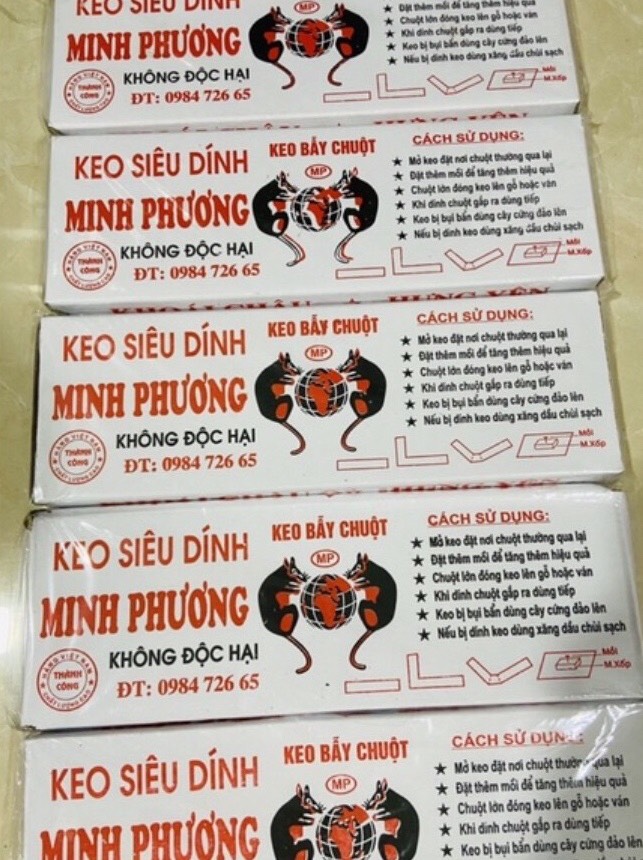 Combo 5 HỘP  keo siêu dính chuột (BẪY CHUỘT)