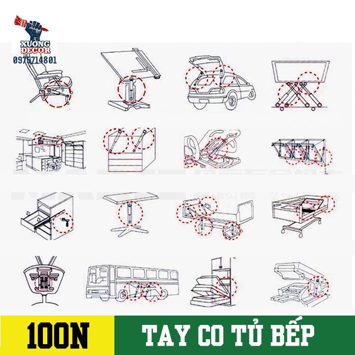 Tay thủy lực piston 150N chống va đập