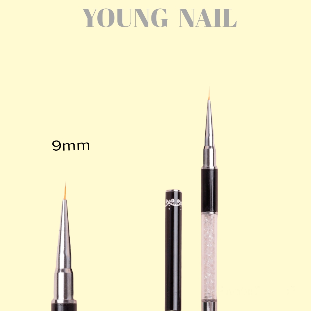 Cọ Vẽ Nét Cán Đá 6mm, 9mm, 11mm