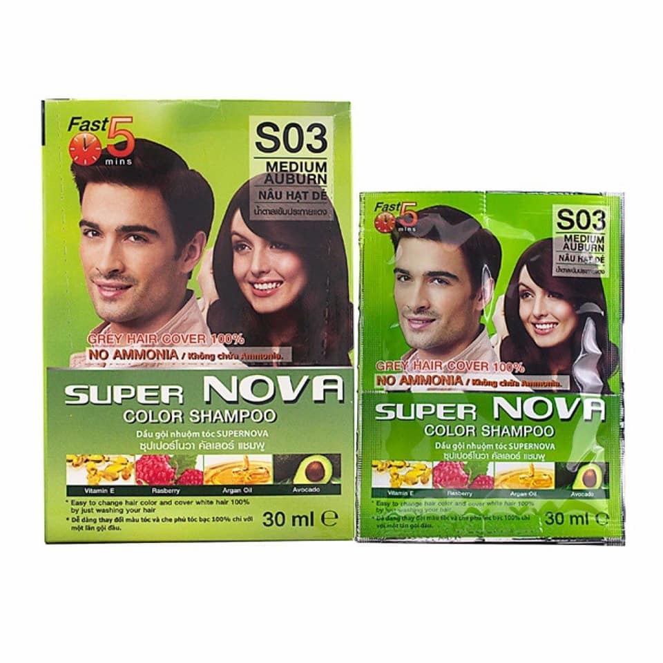 Dầu gội nhuộm tóc thảo dược DCASH SUPER NOVA (Thái Lan)