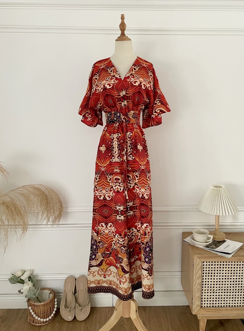 CATI Jumpsuit họa tiết kèm belt (2060)