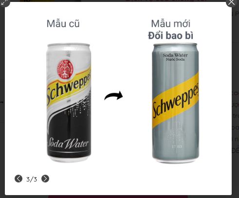 LỐC 6 LON SODA SCHWEPPES 330ML