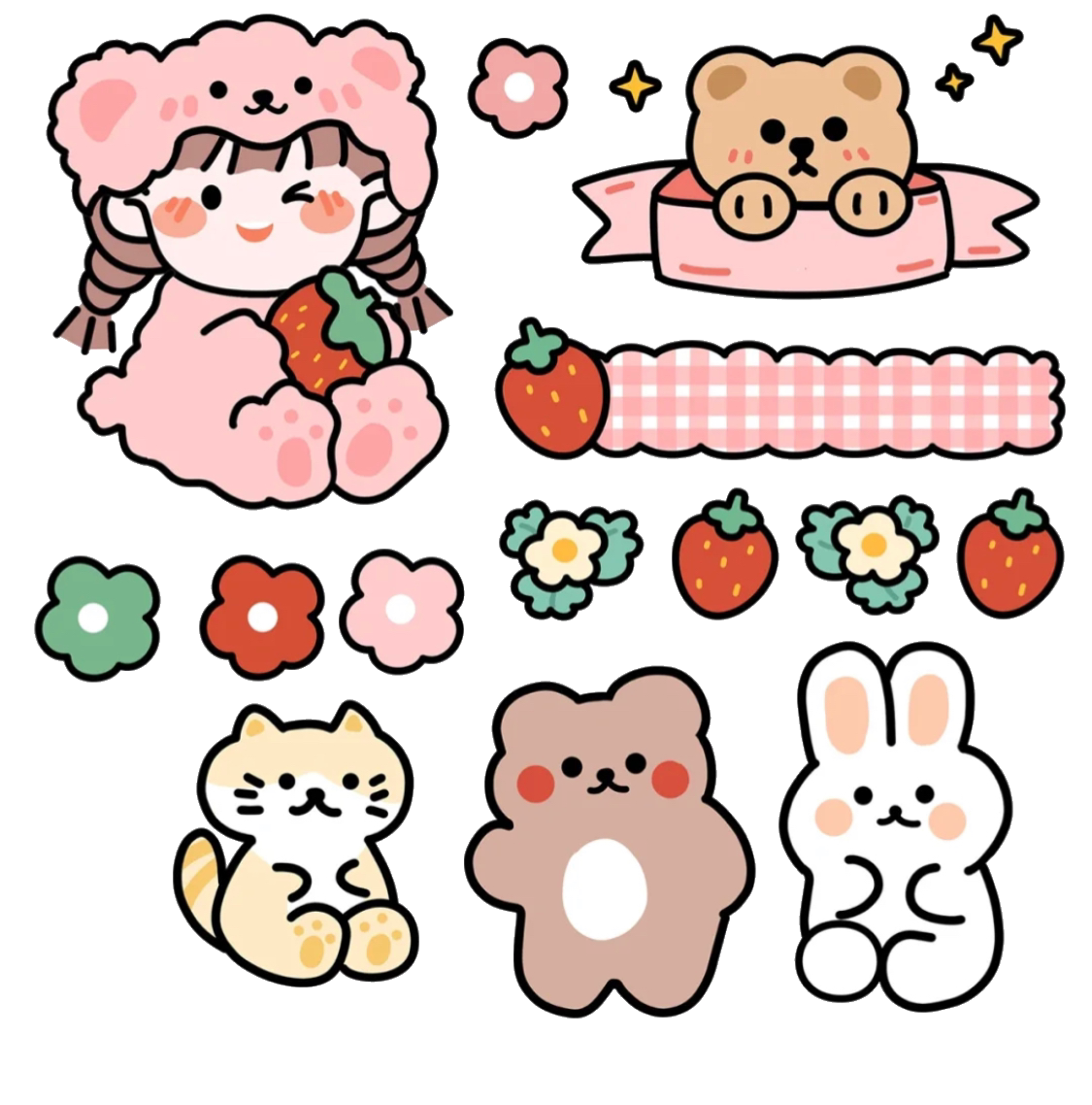 1tấm sticker dễ thương cho bé