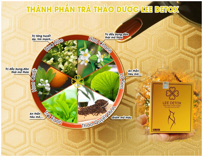 Trà Hoa Giảm Cân Lee Detox (30v)