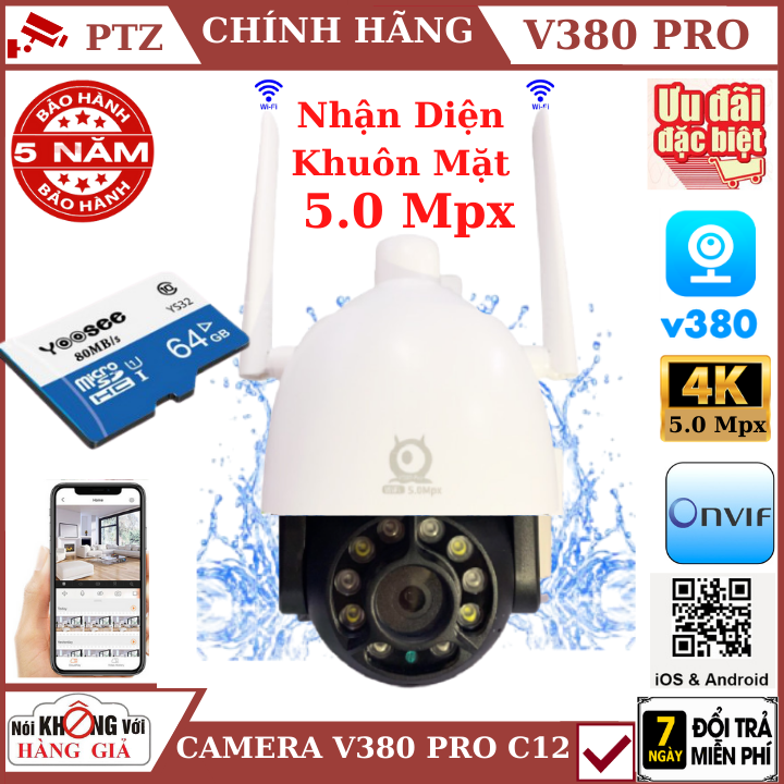 >> BÁO GIÁ (KÈM THẺ NHỚ 64GB,BẢO HÀNH 5 NĂM)CAMERA IP WIFI DAHUA RANGER PRO IPC-A26HP FULL HD 1920 X 1080P,CAMERA PTZ XOA | Shopee Lazada Sendo Tiki mới nhất 33 (Tùy Chọn Kèm thẻ nhớ 128GB - bảo hành 5 năm), Camera wifi ptz ngoài trời V380 Pro C12 5.0 Mpx , xoay 360 độ , chống nước tuyệt đối , cảnh báo chuyển động , camera ip ,camera ngoài trời , camera ptz, camera an ninh , camera 360