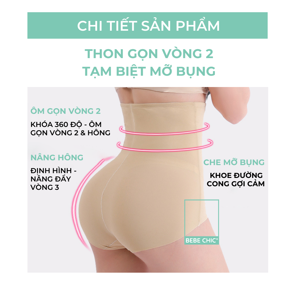 Quần Gen Bụng Thon Gọn Eo Nâng Hông & Mông BEBECHIC QG001