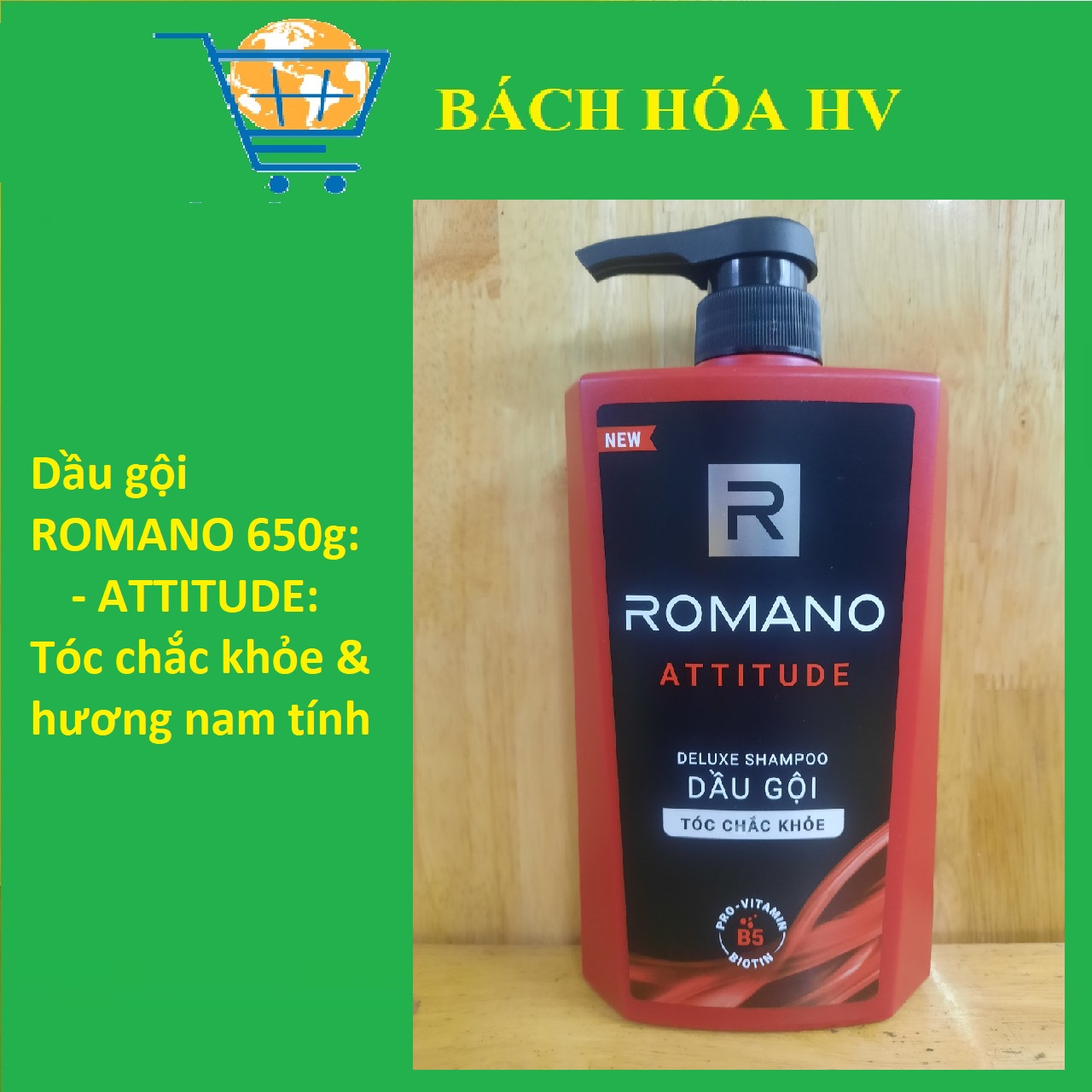 Dầu gội ROMANO 650G  - BACH HOA HV