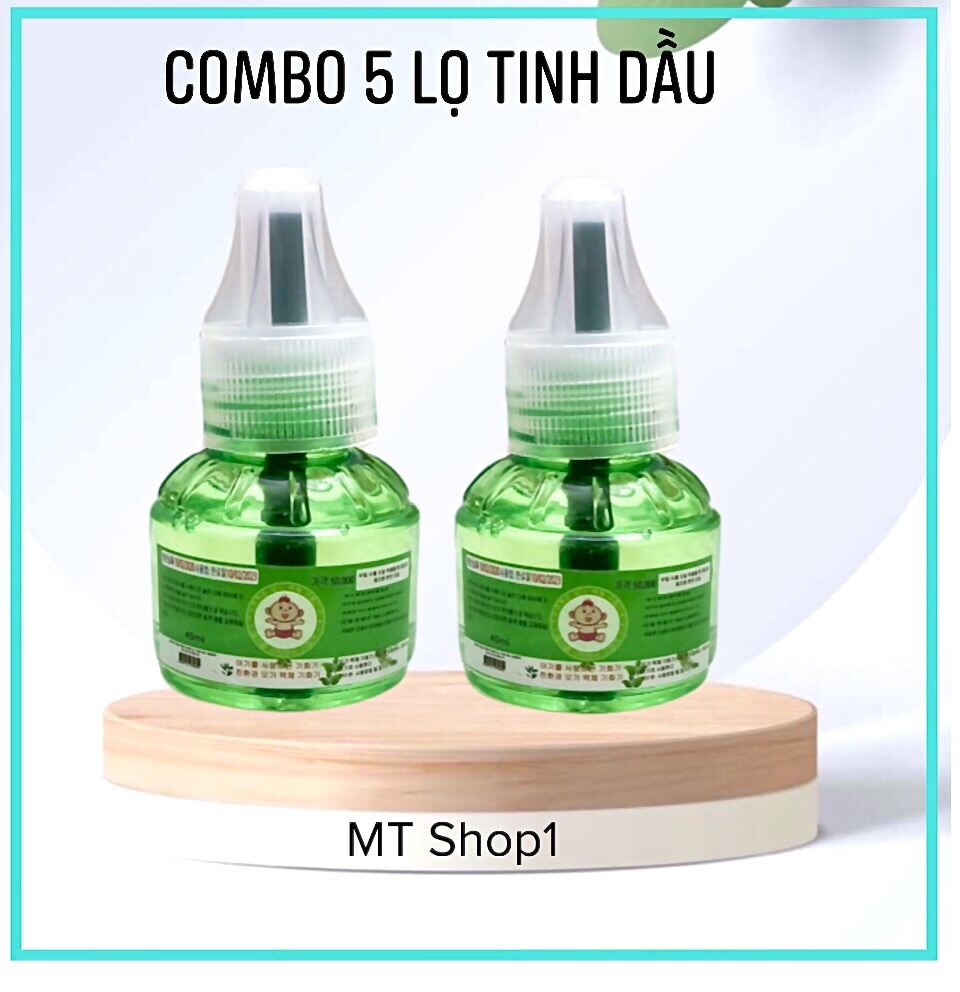 Combo 5 Lọ tinh dầu đuổi muỗi Hàn Quốc, tinh dau duoi muỗi, tinh dầu đuổi muỗi, xông tinh dầu đuổi muỗi