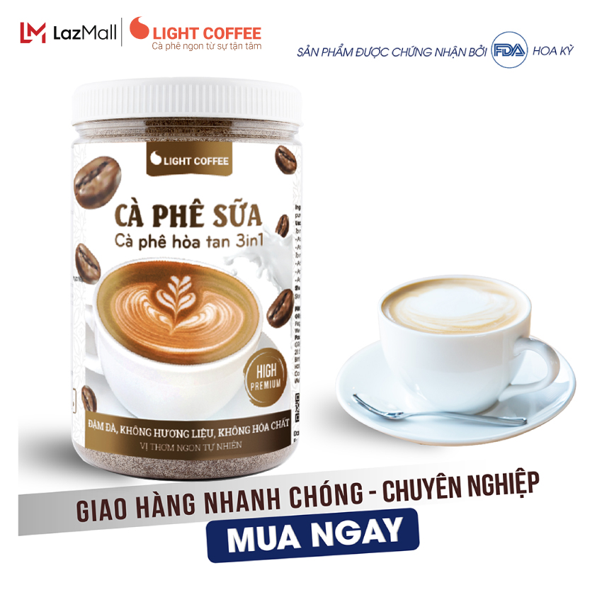 Combo 2 hũ cà phê sữa Light Coffee - 500gr/hũ
