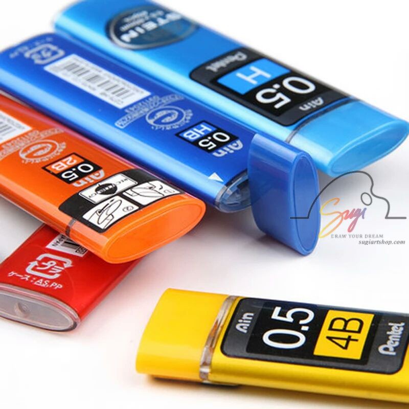 [SUGI ART SHOP] RUỘT CHÌ BẤM / NGÒI CHÌ BẤM PENTEL 0.5mm